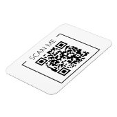 Minimalist QR Code Scan Me Business マグネット (左側)