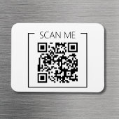 Minimalist QR Code Scan Me Business マグネット