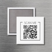 Minimalist QR Code Scan Me Business マグネット
