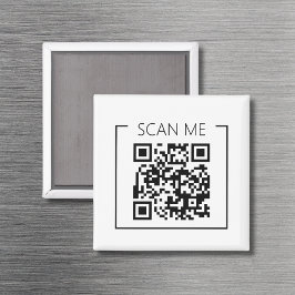 Minimalist QR Code Scan Me Business マグネット
