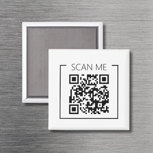Minimalist QR Code Scan Me Business マグネット