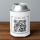 Minimalist QR Code Scan Me Business 缶クーラー