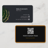 Minimalist qr cood business card 名刺 (正面/裏面)