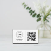 Minimalist QR Executive Branding Design 名刺 (スタンド正面)