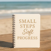 Minimalist Quote Notebook – “Small Steps'' ノートブック