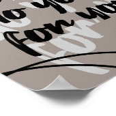 Minimalist Quote Poster - Taupe ポスター (角)