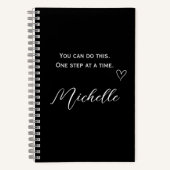 Minimalist Quote | You Can Do This パーソナライズド ノートブック (正面)