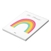 Minimalist Rainbow teacher Notepad ノートパッド (回転)