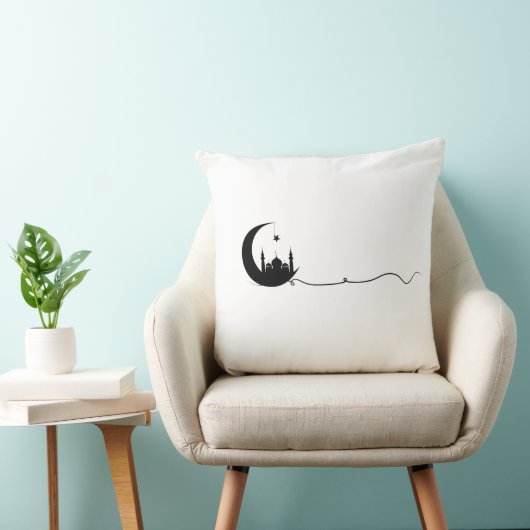 Minimalist Ramadan Moon Pillow クッション (椅子)