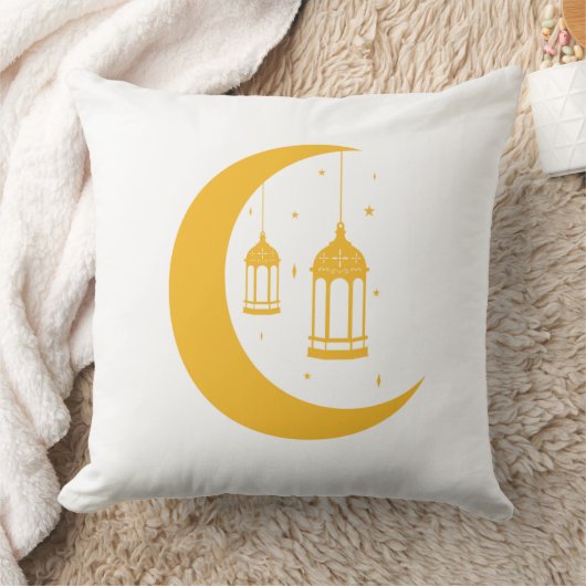 Minimalist Ramadan Night Sky Cushion クッション (ブランケット)