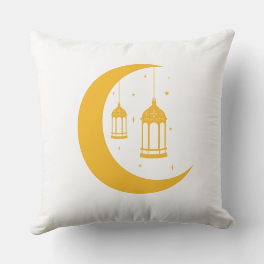 Minimalist Ramadan Night Sky Cushion クッション (裏面)