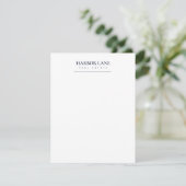 Minimalist Real Estate | 編集可能なビジネス サンキューカード (スタンド正面)