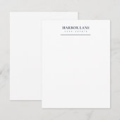 Minimalist Real Estate | 編集可能なビジネス サンキューカード (正面/裏面)