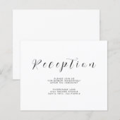 Minimalist Reception Information Insert Flyer (正面/裏面)