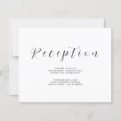 Minimalist Reception Information Insert Flyer (正面)