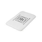 Minimalist Rectangle Business Logo Branding Bath  バスマット (アングル)