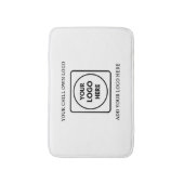 Minimalist Rectangle Business Logo Branding Bath  バスマット (正面縦)