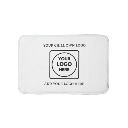 Minimalist Rectangle Business Logo Branding Bath  バスマット (正面)