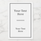 Minimalist Rectangular Adhesive Label フードラベル (シングルラベル)
