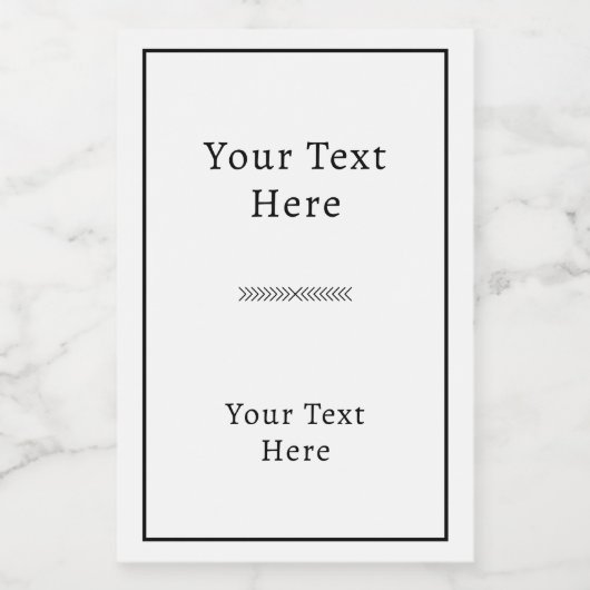Minimalist Rectangular Adhesive Label フードラベル (シングルラベル)