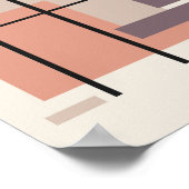 Minimalist Rectangular Forms in Balanced Layout ポスター (角)