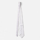 Minimalist Red and Blue Small Stars Pattern  ネクタイ (裏面)