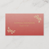 Minimalist red Business Card 名刺 (正面)