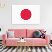 Minimalist Red Circle Design キャンバスプリント (インサイチュ (リビング))