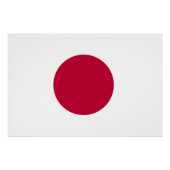 Minimalist Red Circle Design ポスター (正面)