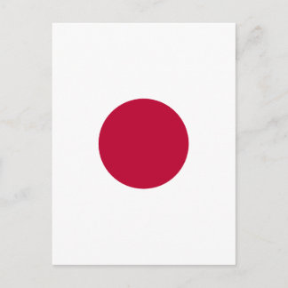 Minimalist Red Circle Design Spiral シーズンポストカード
