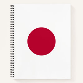 Minimalist Red Circle Design Spiral ノートブック