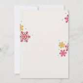 Minimalist Red & Green Christmas Party Invitation  招待状 (裏面)