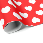 Minimalist Red Hearts  ラッピングペーパー (ロールコーナー)