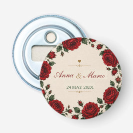 Minimalist Red Rose Elegant Floral Classic Rose 栓抜き