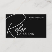 Minimalist refined referral  名刺 (正面)