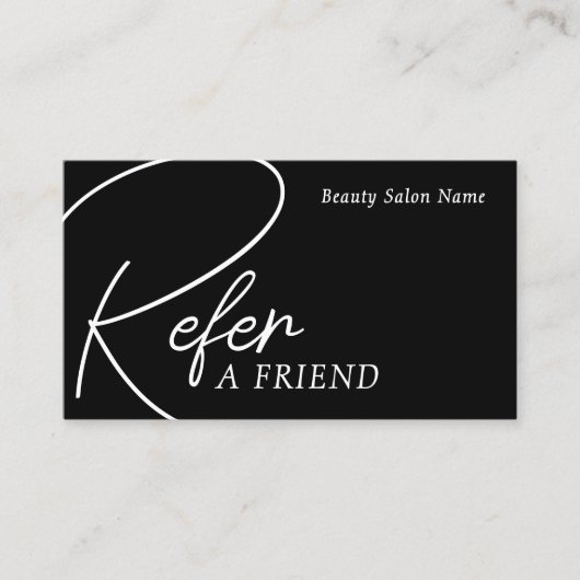 Minimalist refined referral  名刺 (正面)