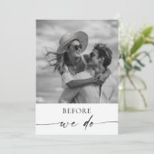 Minimalist Rehearsal Dinner The Night Before 招待状 (スタンド正面)