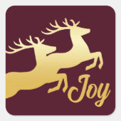 Minimalist Reindeer スクエアシール (正面)