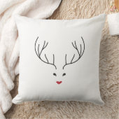 minimalist reindeer face クッション (ブランケット)