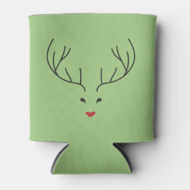 minimalist reindeer face 缶クーラー