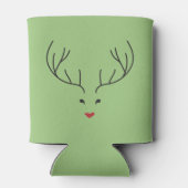 minimalist reindeer face 缶クーラー (裏面)