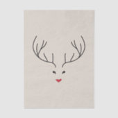 minimalist reindeer face 薄葉紙 (正面)