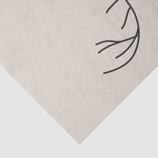 minimalist reindeer face 薄葉紙 (詳細)