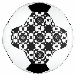 Minimalist retro check pattern – Monochrome design サッカーボール