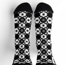 Minimalist retro check pattern – Monochrome design