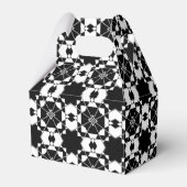 Minimalist retro check pattern – Monochrome design フェイバーボックス (正面サイド)