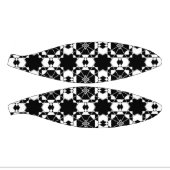 Minimalist retro check pattern – Monochrome design ミニバスケットボール (パネル)