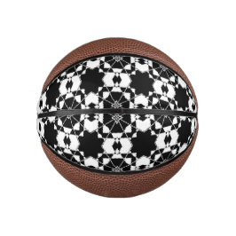 Minimalist retro check pattern – Monochrome design ミニバスケットボール