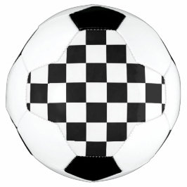 Minimalist Retro Checkered – Monochrome Streetwear サッカーボール