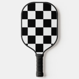Minimalist Retro Checkered – Monochrome Streetwear ピックルボールラケット